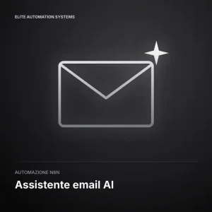 Assistente email AI: busta con scintilla di intelligenza artificiale